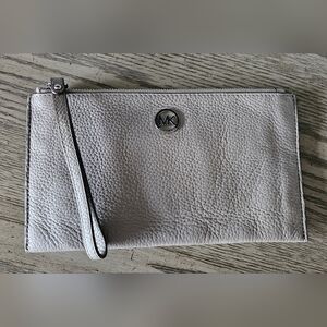 Michael Kors Silver Wristlet